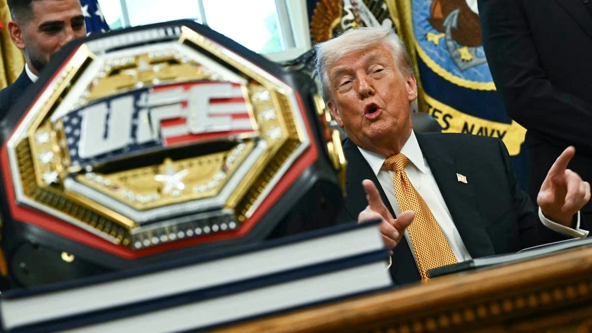 Trump reveals UFC Freedom 250 renderings with fighters at White House