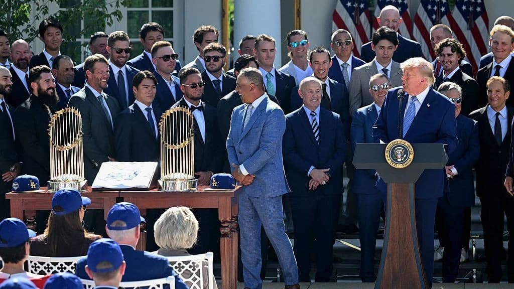 Trump welcomes Dodgers at WH for second visit