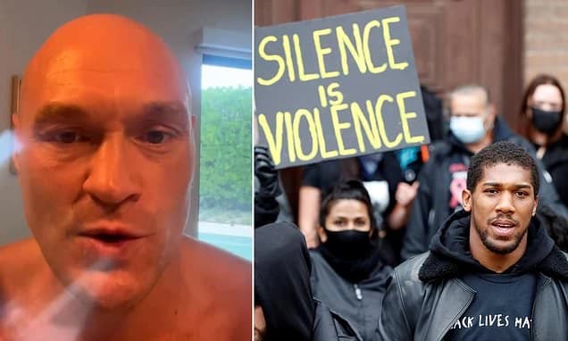 Tyson Fury attacks Anthony Joshua and questions his 'love' of England over his speech calling for a