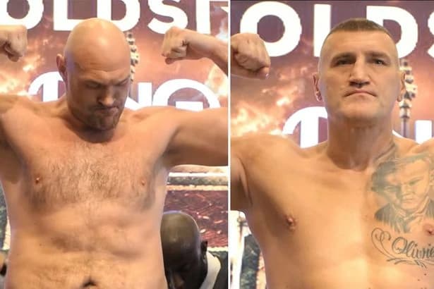 Tyson Fury outweighed for first time in 15 years by 21-stone rival