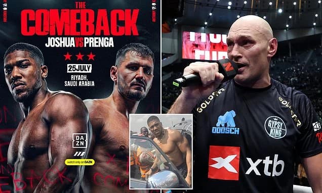 Tyson Fury vs Anthony Joshua fight deal is SIGNED: AJ announces his return to boxing after car crash