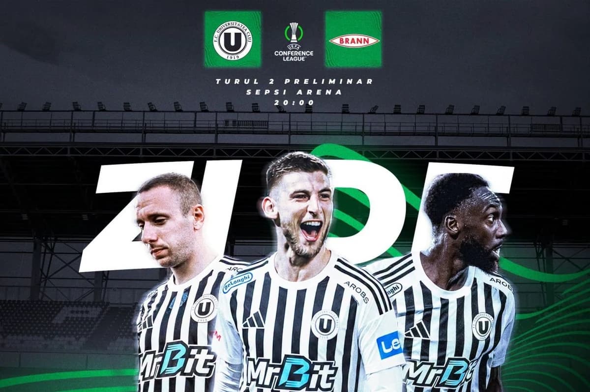 U Cluj - SK Brann în turul 2 preliminar Conference League, de la 20:00! Bergodi a rămas fără un om d