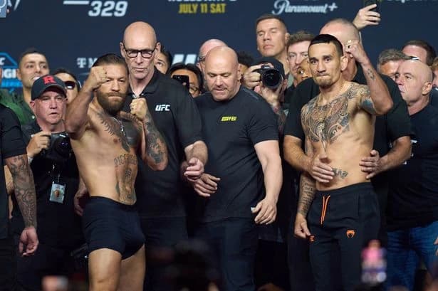 UFC 329 fight card and start times for Conor McGregor vs Max Holloway
