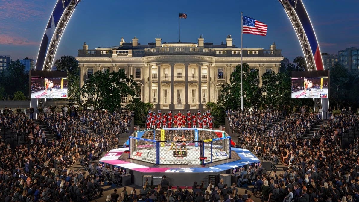 UFC releases White House octagon, fan fest setup for UFC Freedom 250