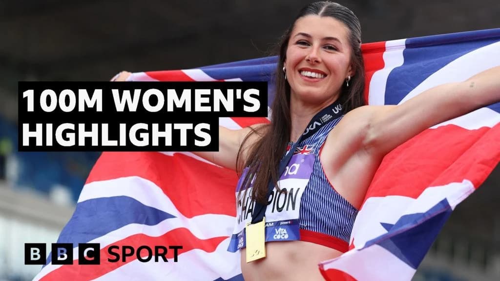 UK Athletics Championships 2026: Amy Hunt produces second-fastest career time to retain UK 100m titl