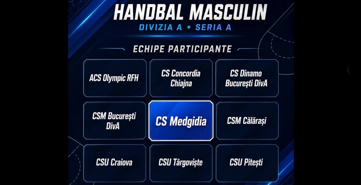 ULTIMA ORĂ: Au fost stabilite adversarele CS Medgidia în noul sezon de Divizia A la handbal masculin