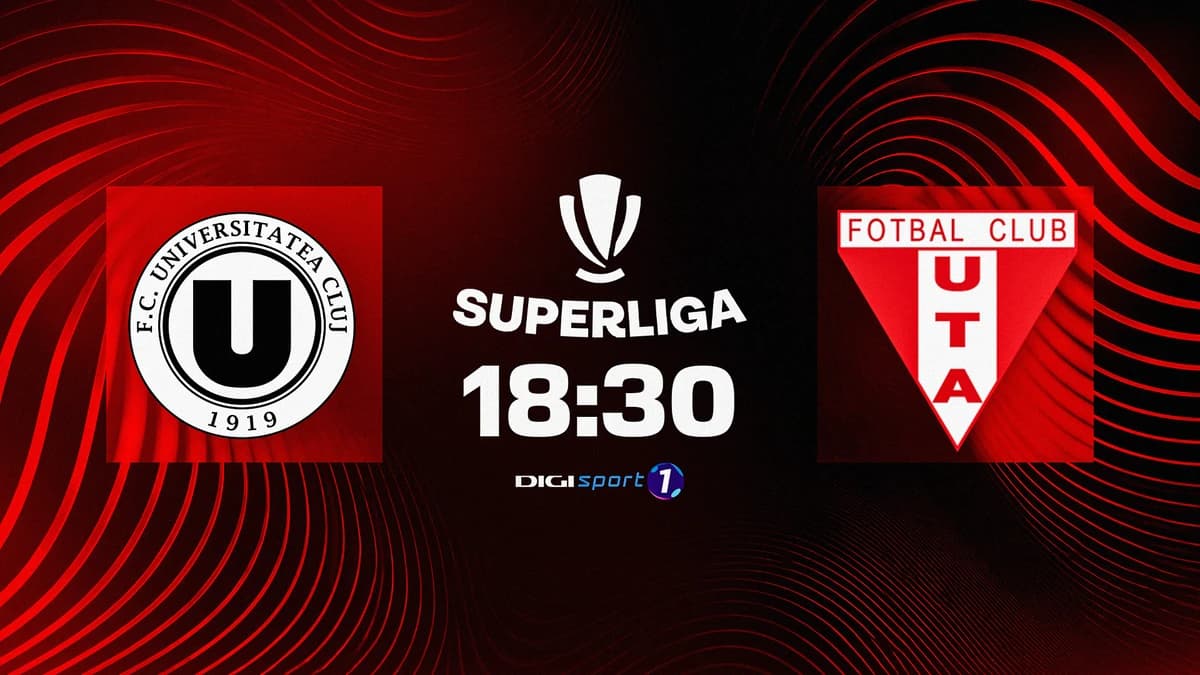 Universitatea Cluj - UTA 0-0, ACUM, Digi Sport 1. Arădenii sunt fără victorie în acest sezon