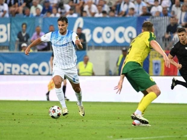 Universitatea Craiova a câștigat meciul retur cu Vitebsk cu 1-0 și merge mai departe în turul 2 prel