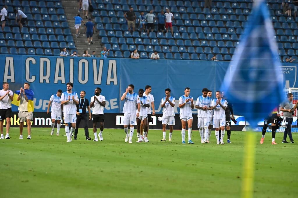 Universitatea Craiova, învinsă de Levski Sofia în manșa întâi a turului al doilea preliminar al Ligi