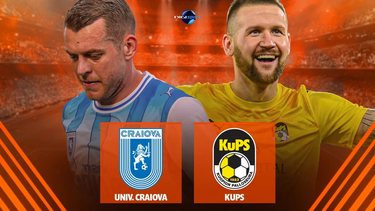 Universitatea Craiova - KuPS, Live Video, 20:00, pe Digi Sport 1. Oltenii atacă în forță calificarea