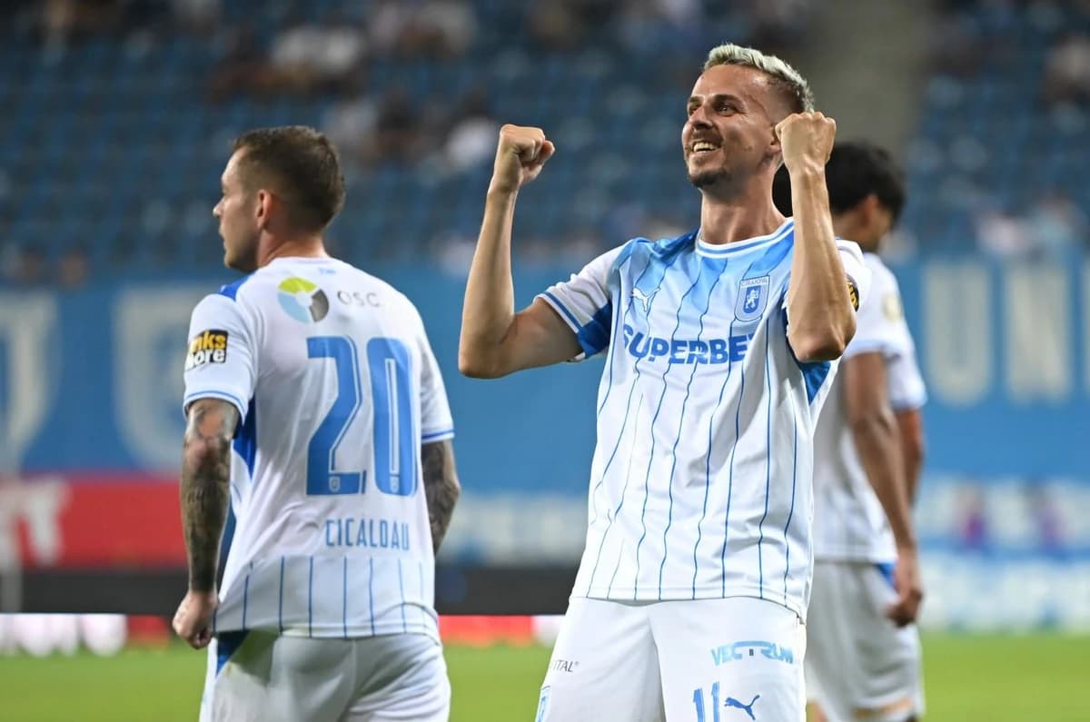 Universitatea Craiova - UTA, LIVE TEXT pe Sport.ro, de la 21:15: campioana debutează în nou sezon de