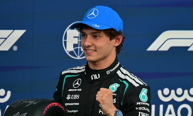 Unstoppable Kimi Antonelli threatens to spoil the party AGAIN with Mercedes star claiming pole posit