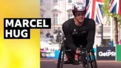 'Untouchable' Hug wins London Marathon men's wheelchair race