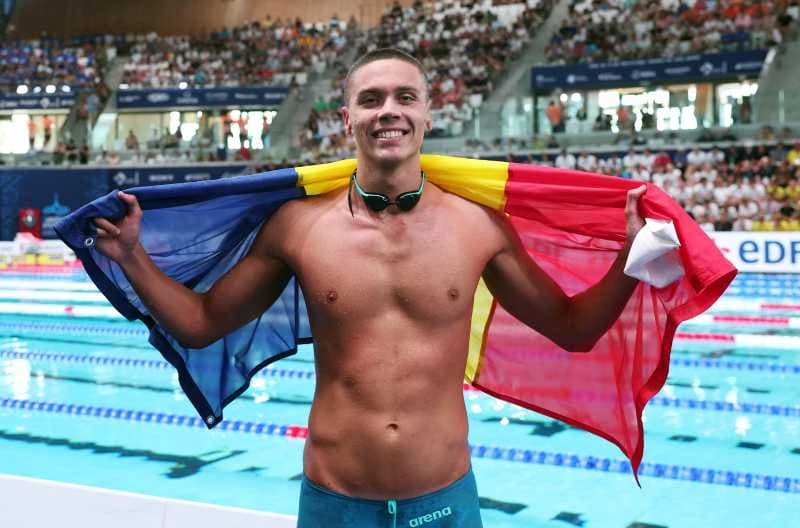 UPDATE Înot: David Popovici a câștigat aurul la 100 m liber la Europene cu nou record al competiției