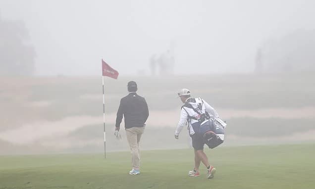 US Open in chaos as a THIRD of the field fail to finish first round - while ex-champion blasts his w