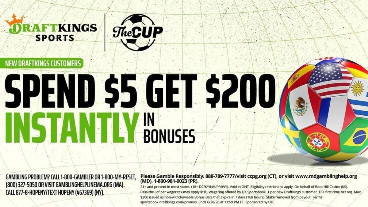 Use DraftKings promo code for $200 in bonus bets by targeting USA-Paraguay, 2026 World Cup on Friday