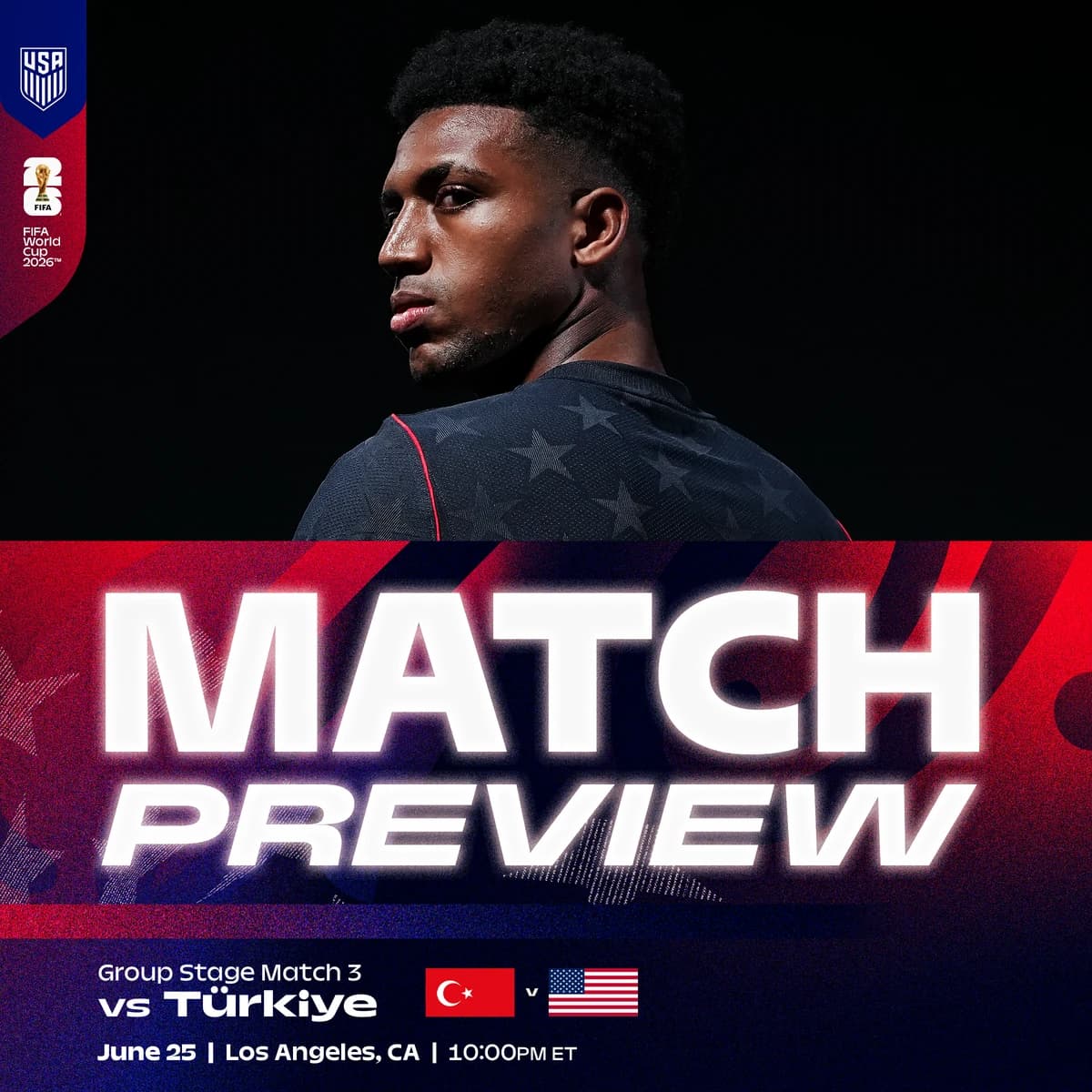 USMNT Set for FIFA World Cup 2026 Group Stage Finale Against Türkiye