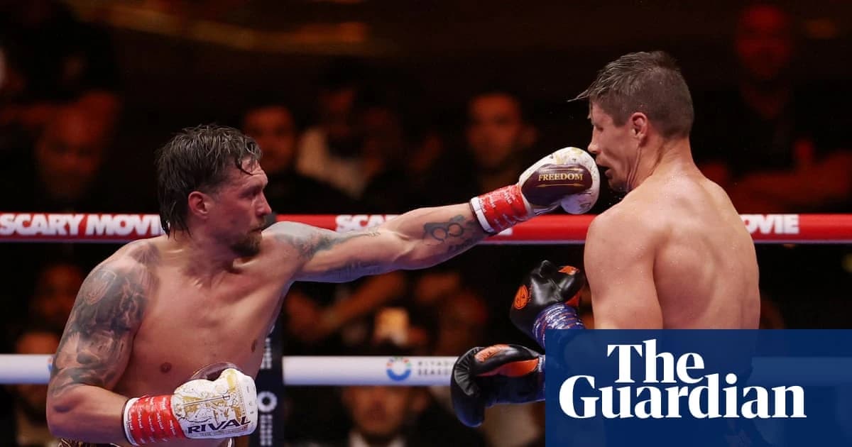 Usyk rescues gruelling victory against Verhoeven with last-gasp stoppage
