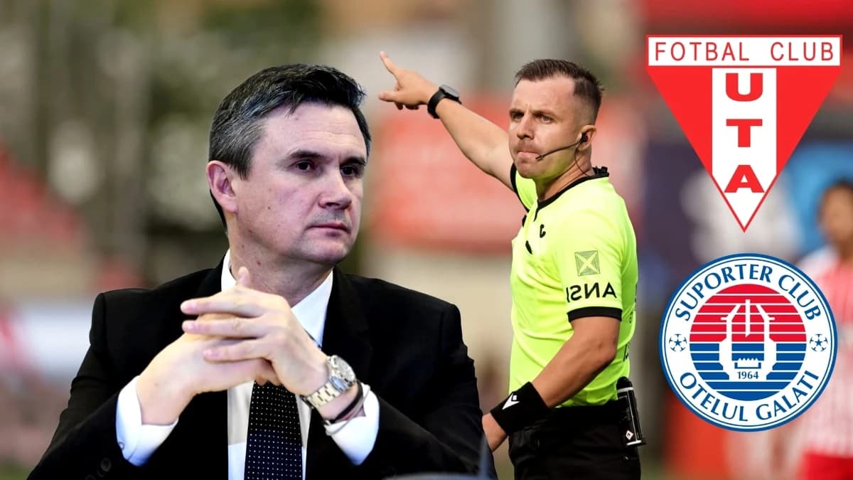 Vadana a greșit! Cristi Balaj, verdict dur după haosul creat de arbitru în UTA – Oțelul 2-2, odată c