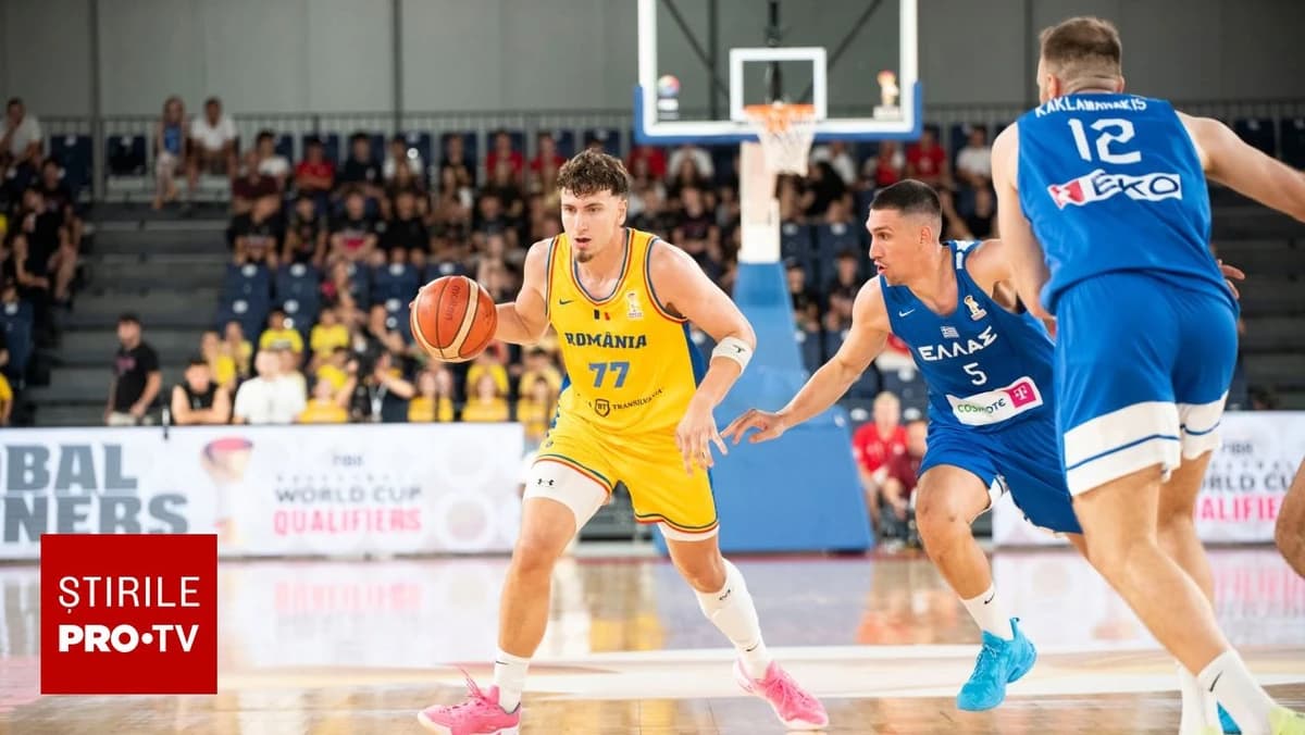 Victorie istorică în preliminarile CM 2027. România a învins Grecia la baschet masculin, pentru prim