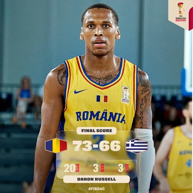 Victorie uriașă la baschet masculin: România – Grecia 73-66
