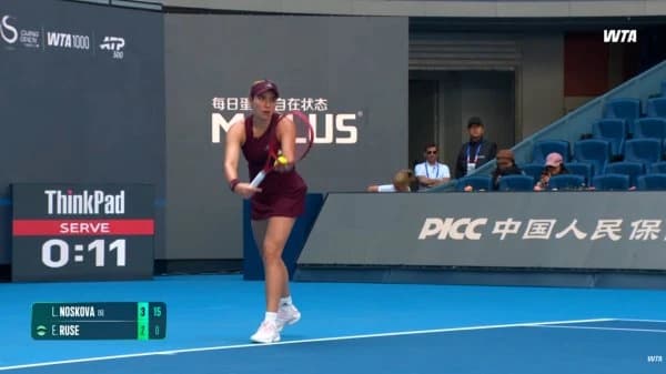 VIDEO Tenis: Gabriela Ruse, învinsă la Beijing de numărul 6 mondial