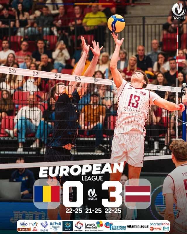 VIDEO Volei masculin: România, învinsă de Letonia în Liga Europeană
