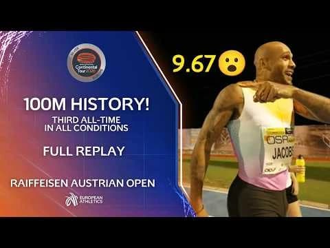 Videos | Jacobs blazes to 9.67 100m in Eisenstadt