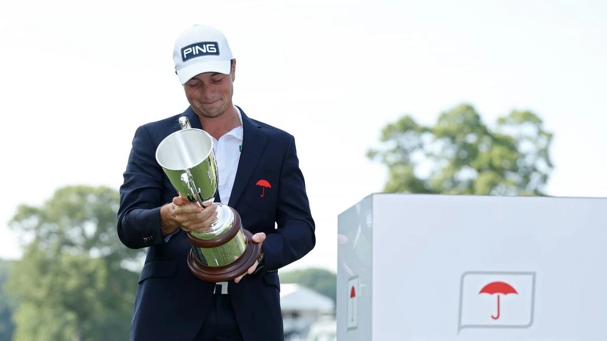 Viktor Hovland wins Travelers Championship, outduels Scottie Scheffler