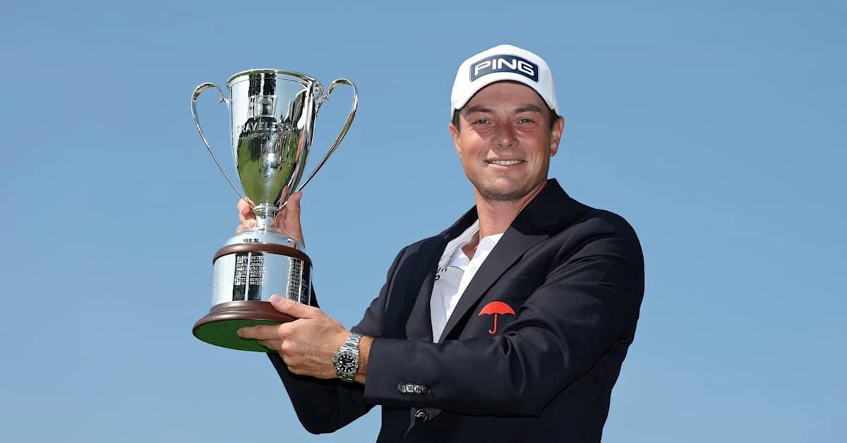 Viktor Hovland wins Travelers in Monday playoff, Scottie Scheffler misses short birdie putt