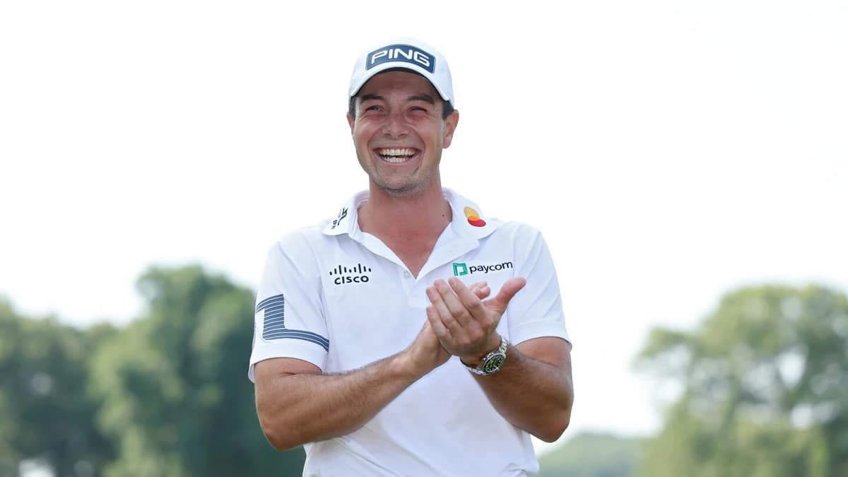 Viktor Hovland wins Travelers playoff after Scottie Scheffler’s short miss