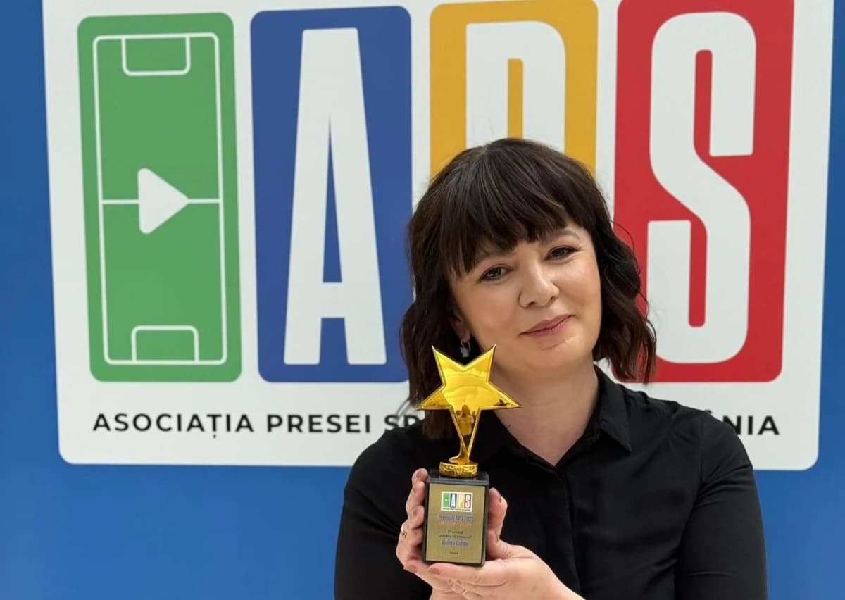 Violeta Colgiu a câștigat premiul reporterul anului la Gala APS: „Asta mi-a zis Mircea Lucescu”