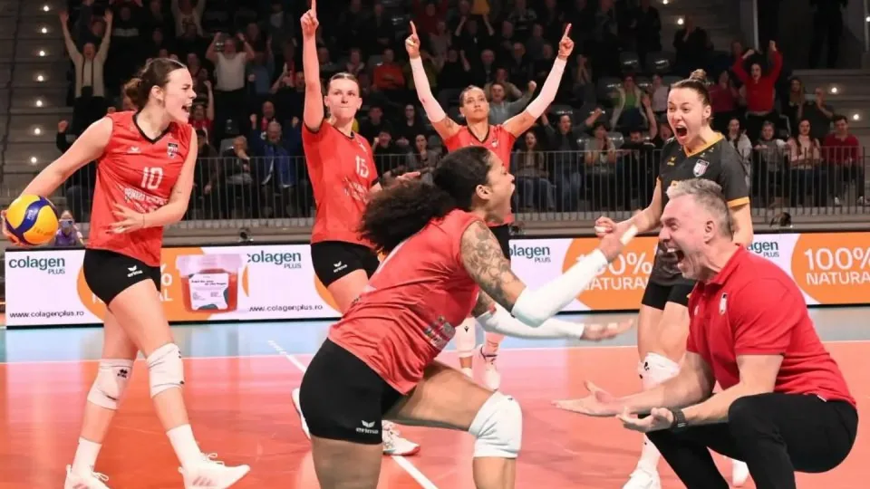Volei: Alba Blaj câștiga primul meci al finalei cu CSO Voluntari