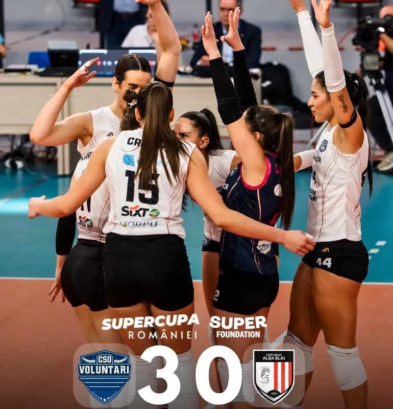 Volei feminin: CSO Voluntari a câștigat Supercupa României