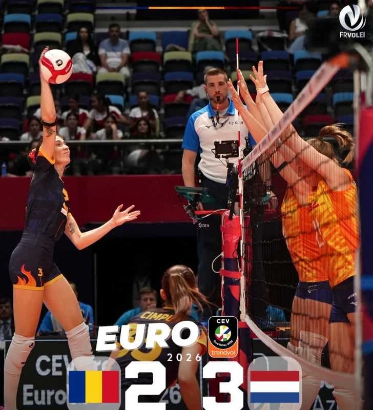 Volei feminin: Debut cu stângul pentru România la Campionatul European, 2-3 cu Olanda