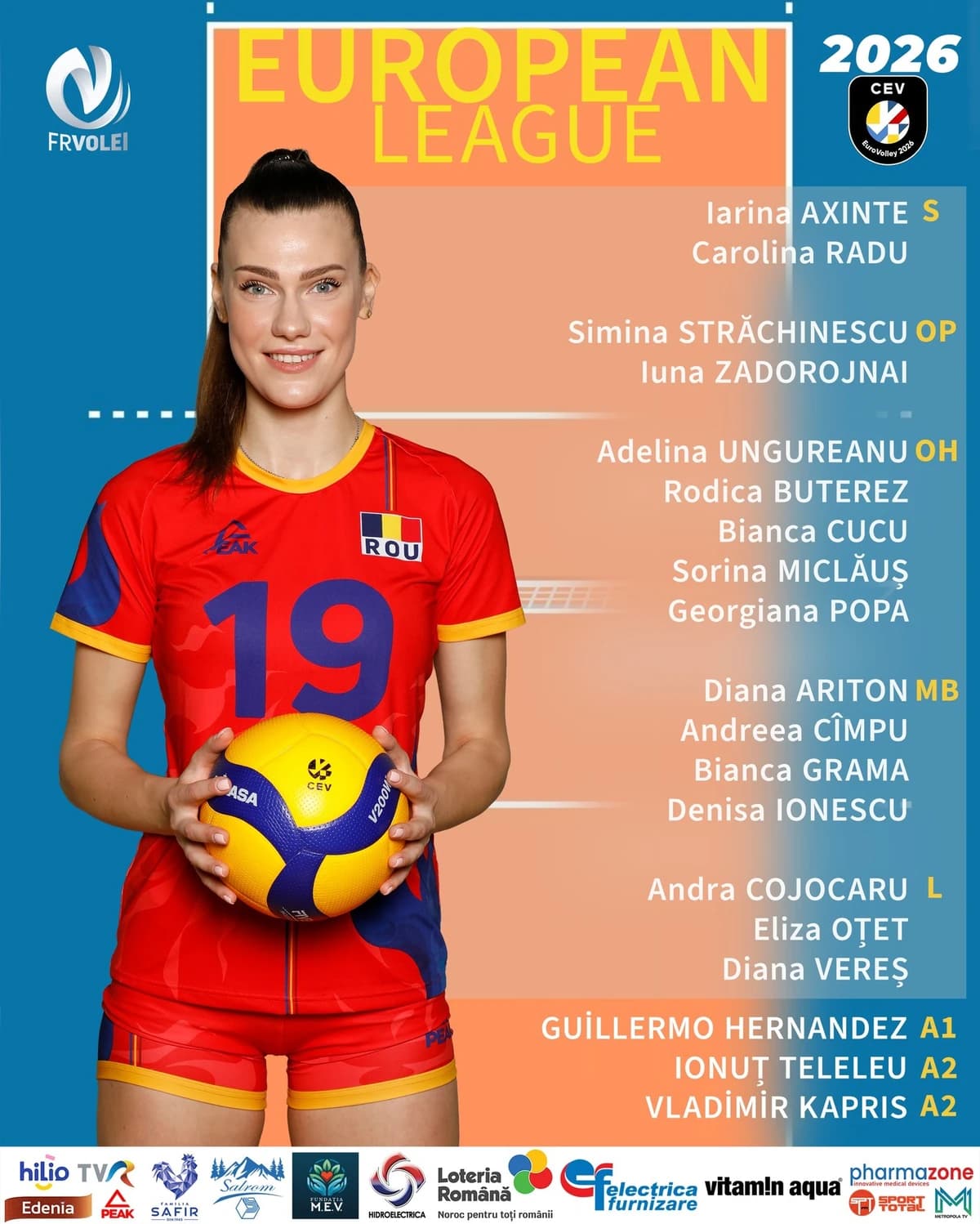 Volei feminin: Naţionala s-a reunit la Blaj pentru pregătirea şi participarea în European League