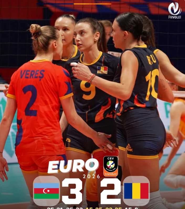 Volei feminin: România a pierdut din nou la limită la Campionatul European, 2-3 cu Azerbaidjan