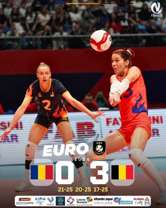 Volei feminin: România, învinsă și de Belgia la Campionatul European