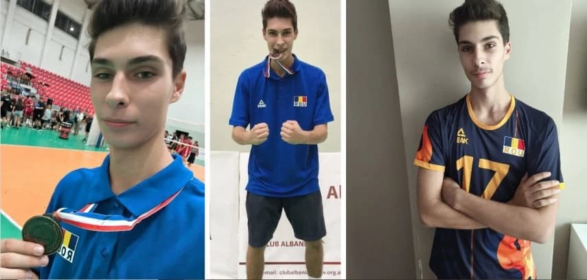 Volei: Iustin Egor, de la CSS1 Constanța, medaliat cu echipa Under-17 a României la Campionatul Balc