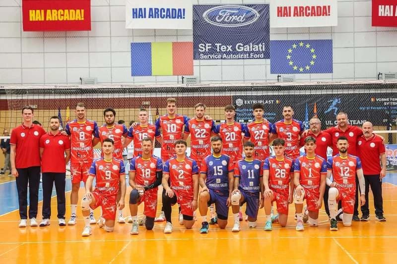 Volei masculin: Arcada Galaţi, victorie la Baia Mare în primul meci al sezonului 2026-2027