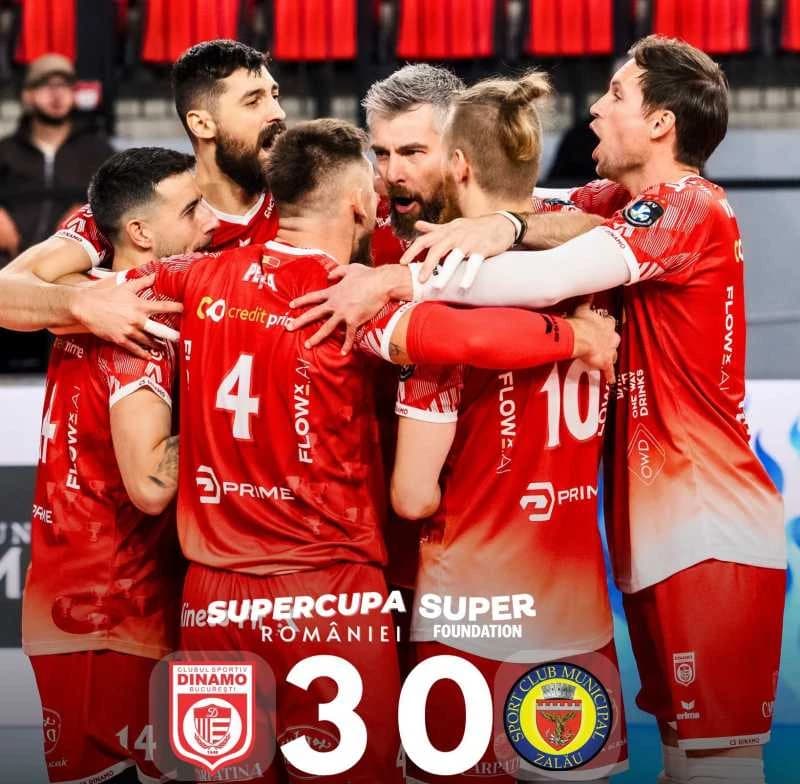 Volei masculin: CS Dinamo București a cucerit Supercupa României
