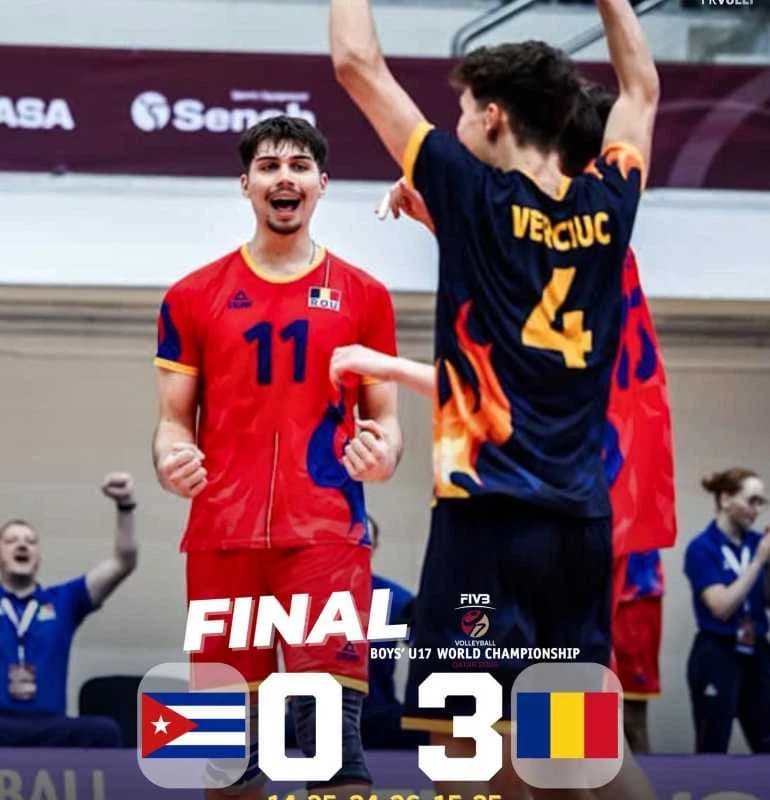 Volei masculin: România a învins Cuba la Mondialul Under-17