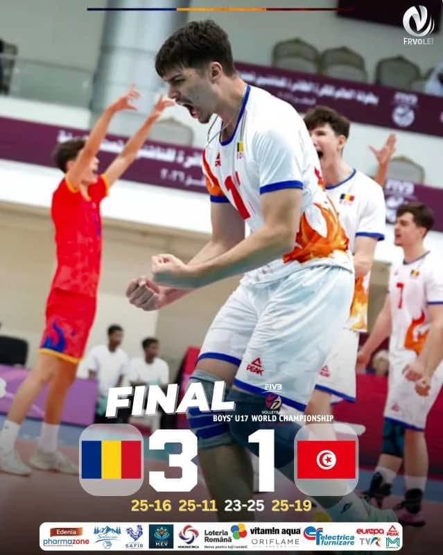 Volei masculin: România s-a calificat în sferturile Campionatului Mondial U17