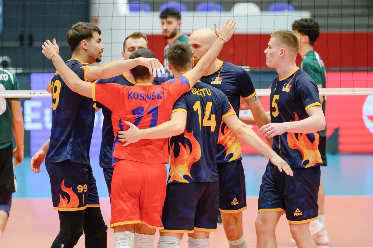 Volei masculin: România – Spania, scor 3-2, în al patrulea meci din European League, la turneul de l