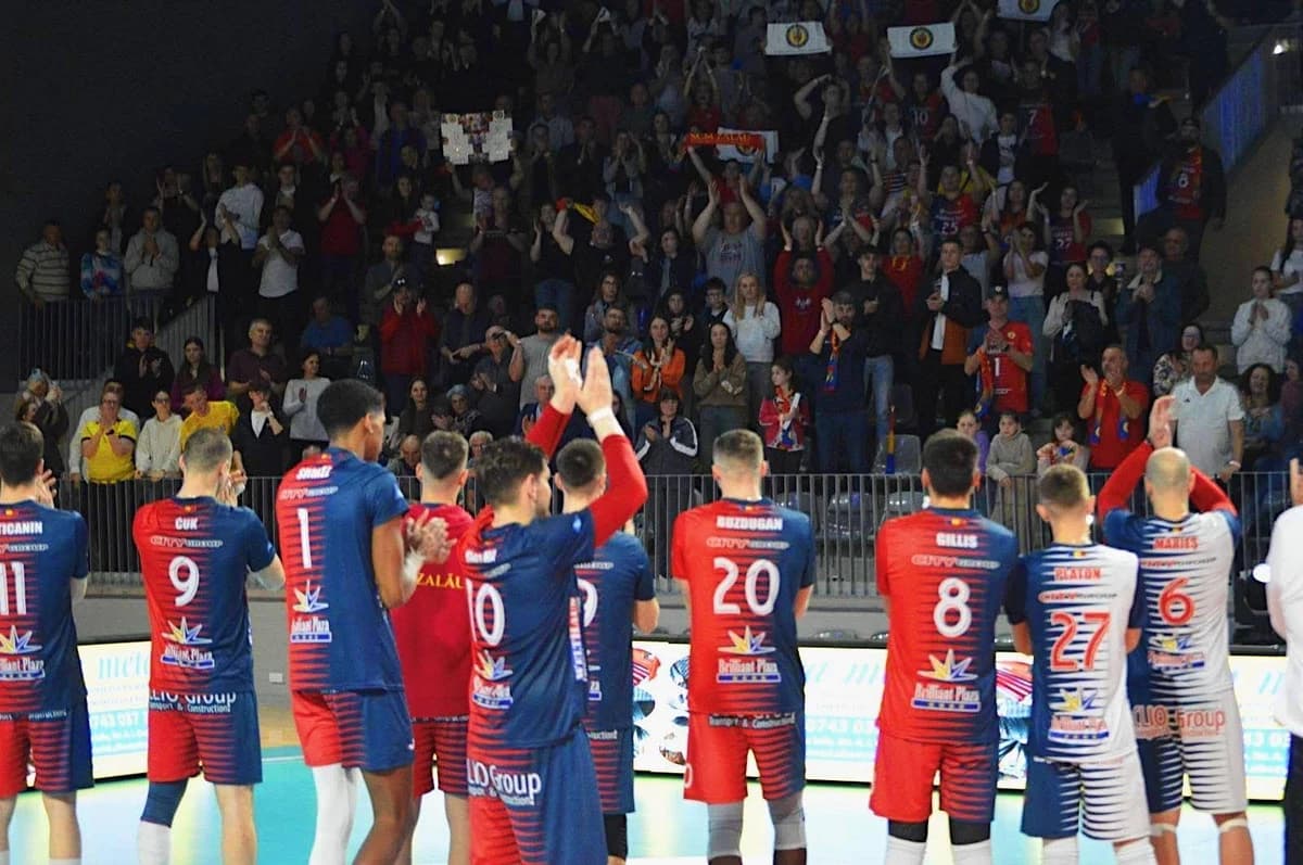 Volei masculin: SCM Zalău – Steaua Bucureşti, scor 3-2, în primul meci al finalei pentru medalia de