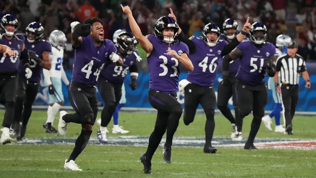 Watch how the Ravens beat the Cowboys in Brazil using a miracle seven-second play
