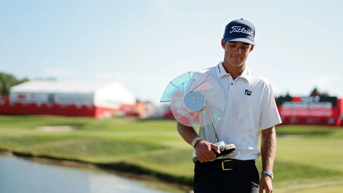Watch: Jackson Koivun goes fishing at TPC Twin Cities after winning 2026 3M Open