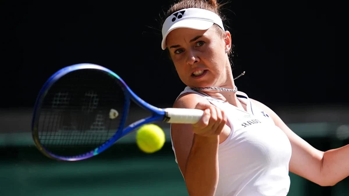 Watch Wimbledon: Noskova v Mertens in quarter-final, GB's Fery plays later