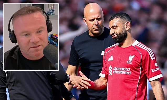Wayne Rooney tells Arne Slot to BAN 'selfish' Mohamed Salah from his own Liverpool farewell and 'hav