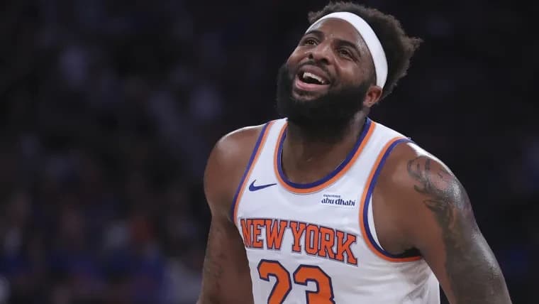 We know how Mitchell Robinson likely got injured, and what the injury is, before Knicks-Spurs in NBA